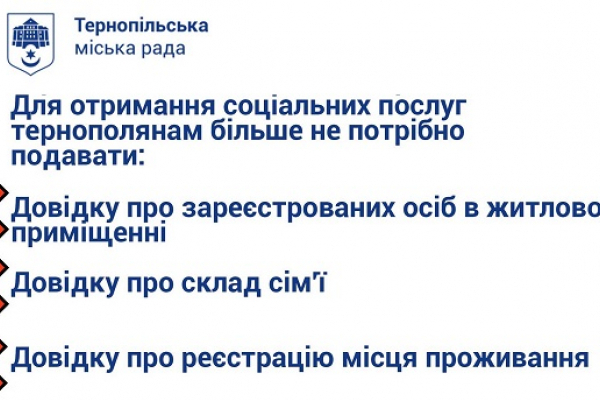 Для тернополян скасували паперову тяганину у розмірі десятків тисяч довідок щороку