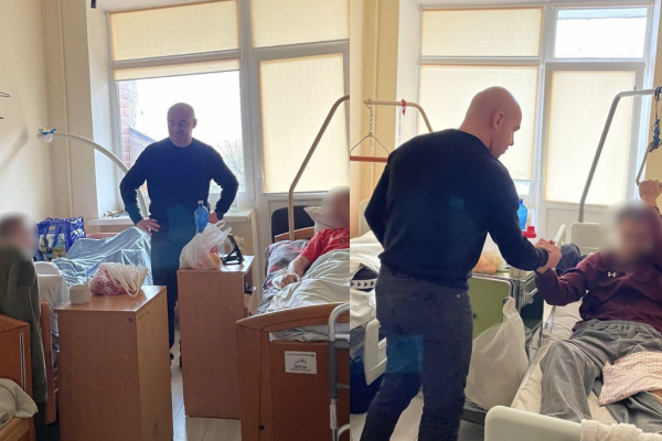 Надал традиційно провідвідав поранених Героїв у лікарнях Тернополя
