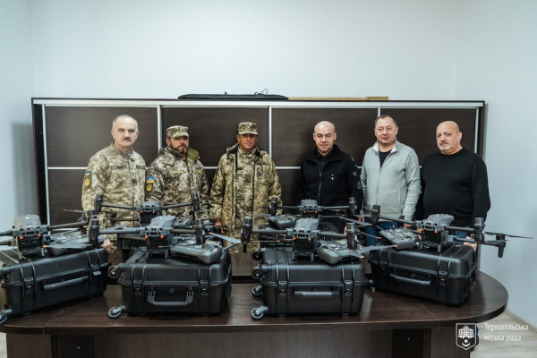 Щодня дрони для ЗСУ: «Мерія Тернополя щодня відсилає квадрокоптери на передову»