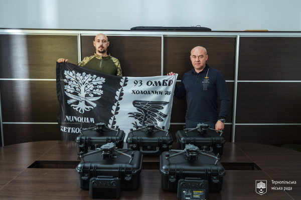  «Бойові пташки» DJI Mavic 3Т  від Тернопільської міської ради вирушили до 9-ї бригади «Холодний Яр» - Сергій Надал